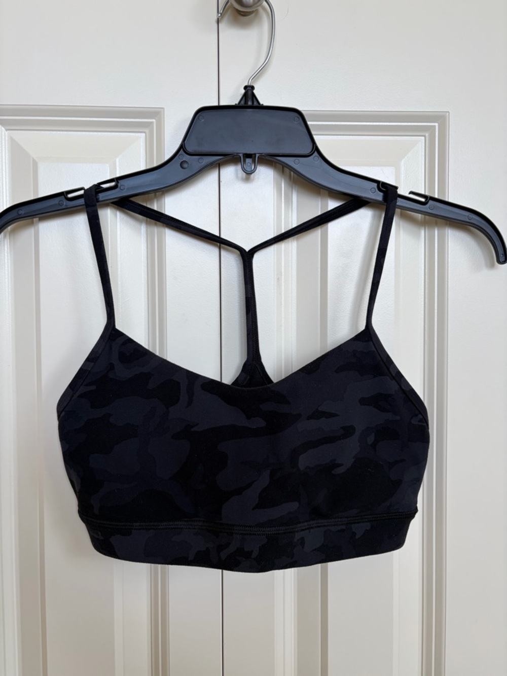 lululemon Black Camo Flow Y Bra